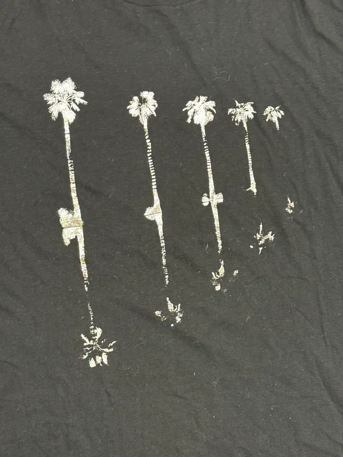 SS2020 Saint Laurent Black Palm Trees T-Shirt - Image 7