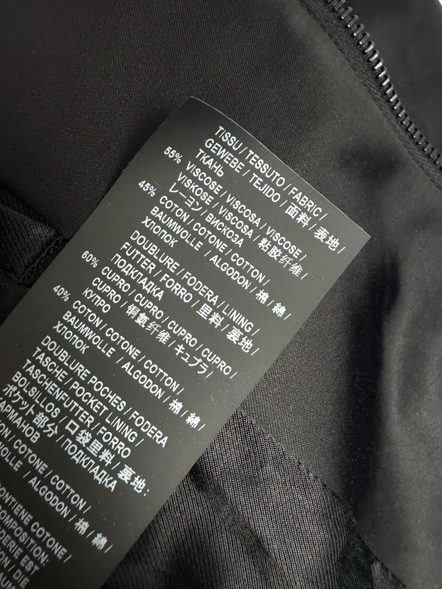 SS2020 Saint Laurent Officer Black Satin Bomber Jacket - Image 12