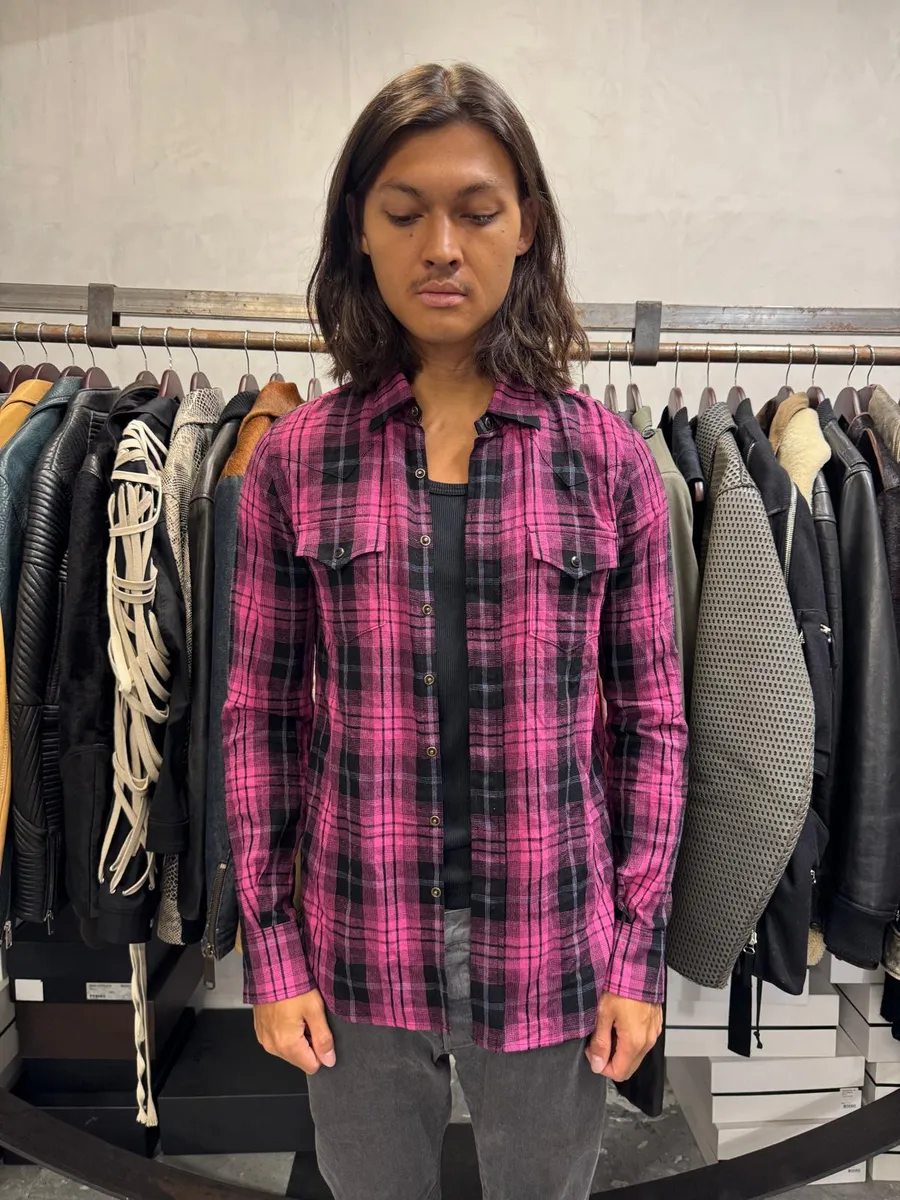 SS2020 Saint Laurent Pink & Black Shirt - Image 2