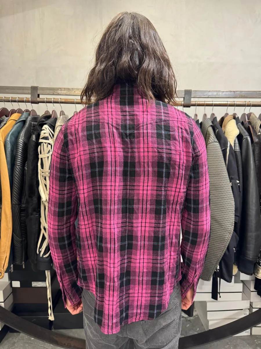 SS2020 Saint Laurent Pink & Black Shirt - Image 3
