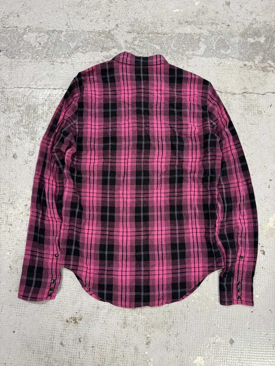 SS2020 Saint Laurent Pink & Black Shirt - Image 4