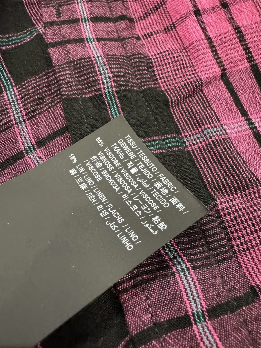 SS2020 Saint Laurent Pink & Black Shirt - Image 7