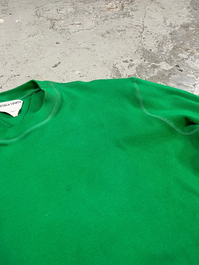 SS2021 Bottega Veneta Green Electric Sweater - Image 13