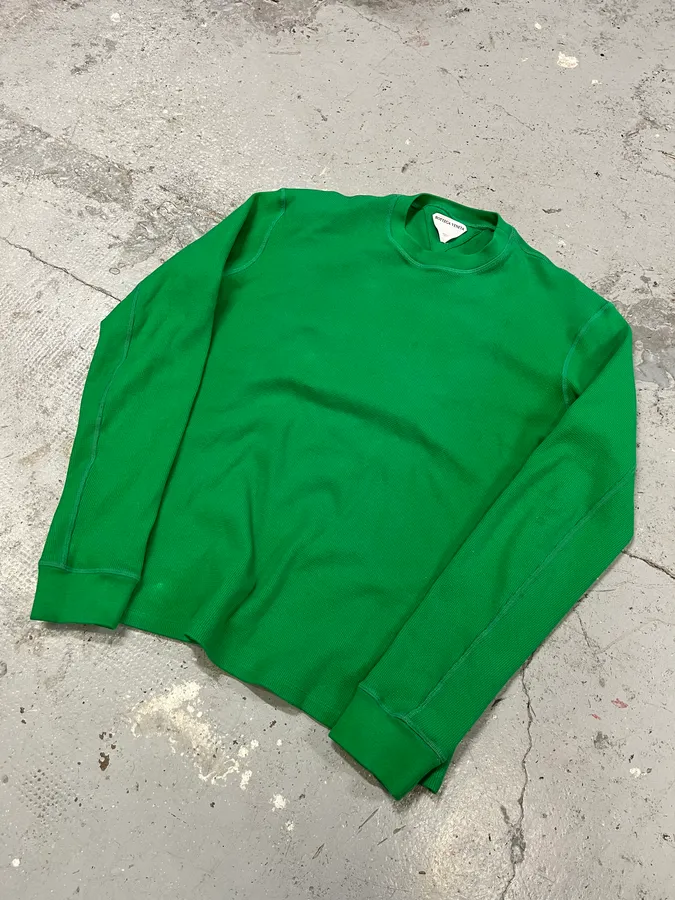 SS2021 Bottega Veneta Green Electric Sweater - Image 3