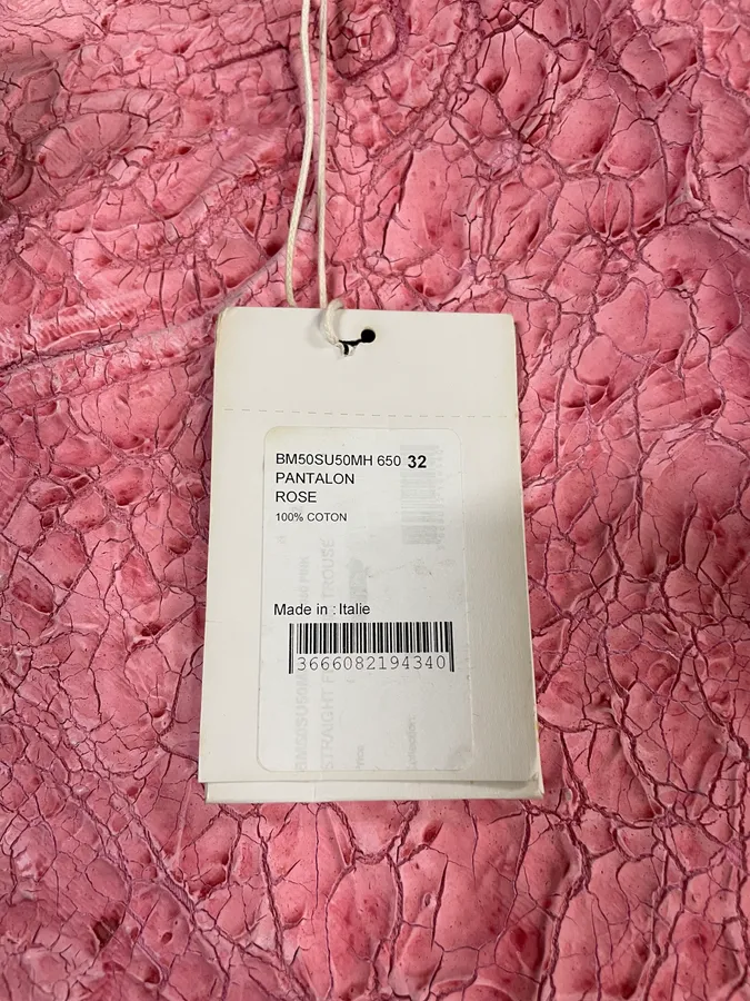SS2021 Givenchy Pink Cracked Painted Leather Pants by Matthew Williams - Image 15