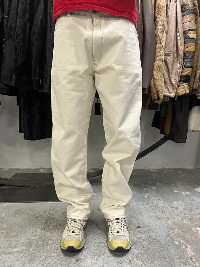 SS2021 Maison Margiela White Carpenter Cozy Pants - Image 3