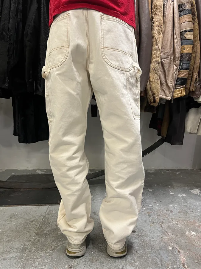 SS2021 Maison Margiela White Carpenter Cozy Pants - Image 4