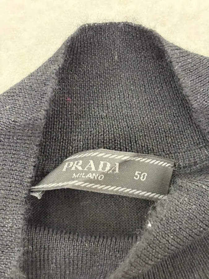 SS2021 Prada Black Wool Turtleneck Sweater - Image 8