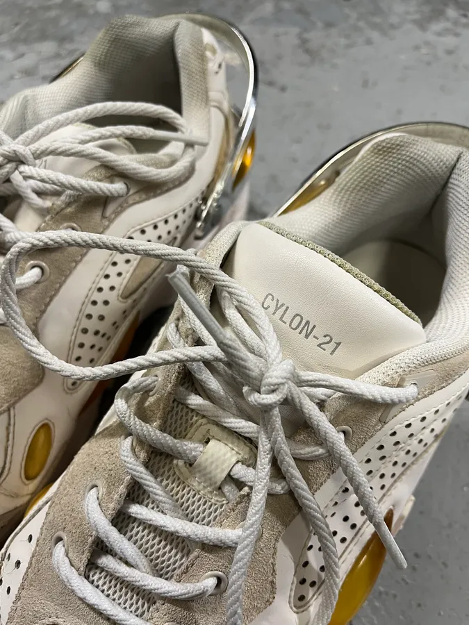 SS2021 Raf Simons Cyclon 21 Creamy Leather Sneakers - Image 11
