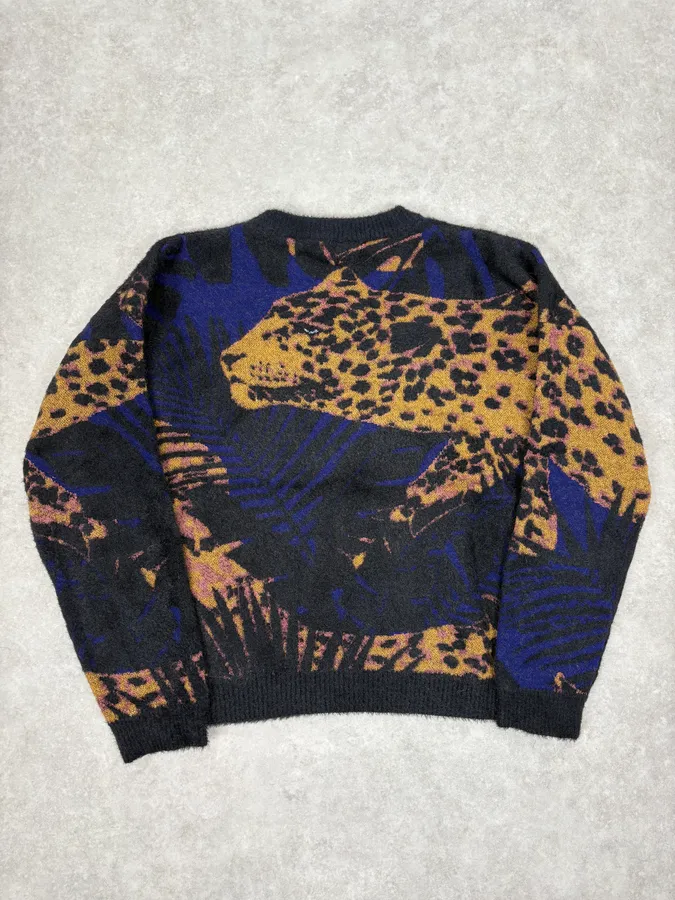 SS2021 Saint Laurent Black & Blue Guepar Sweater - Image 6