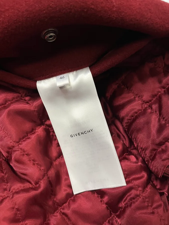 SS2022 Givenchy Josh Smith Demon Abstract Paint Orange Teddy Bomber Jacket - Image 10