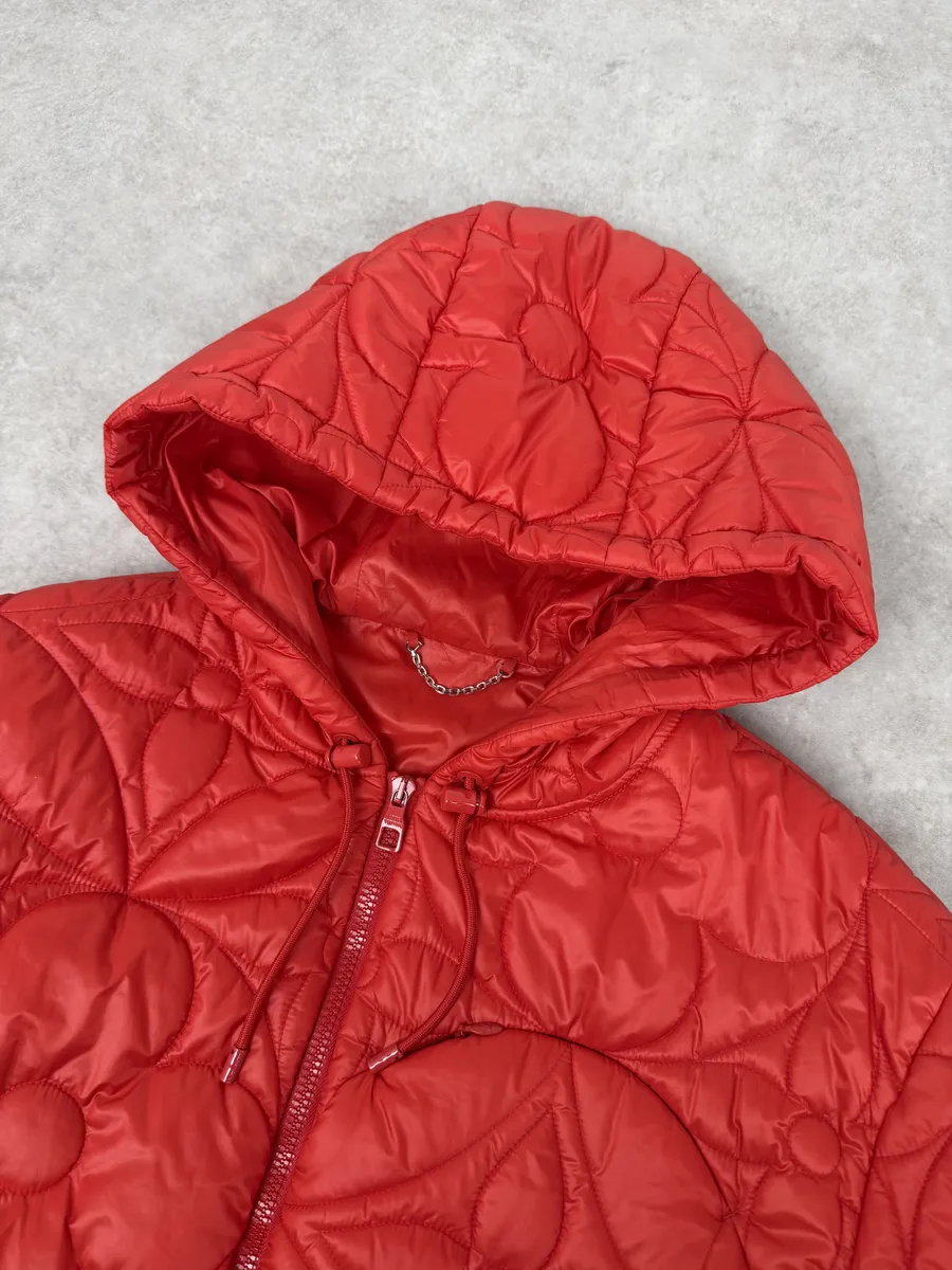SS2022 Louis Vuitton Rio Red Hooded Puffer Jacket - Image 13