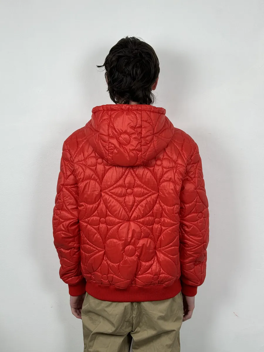 SS2022 Louis Vuitton Rio Red Hooded Puffer Jacket - Image 4