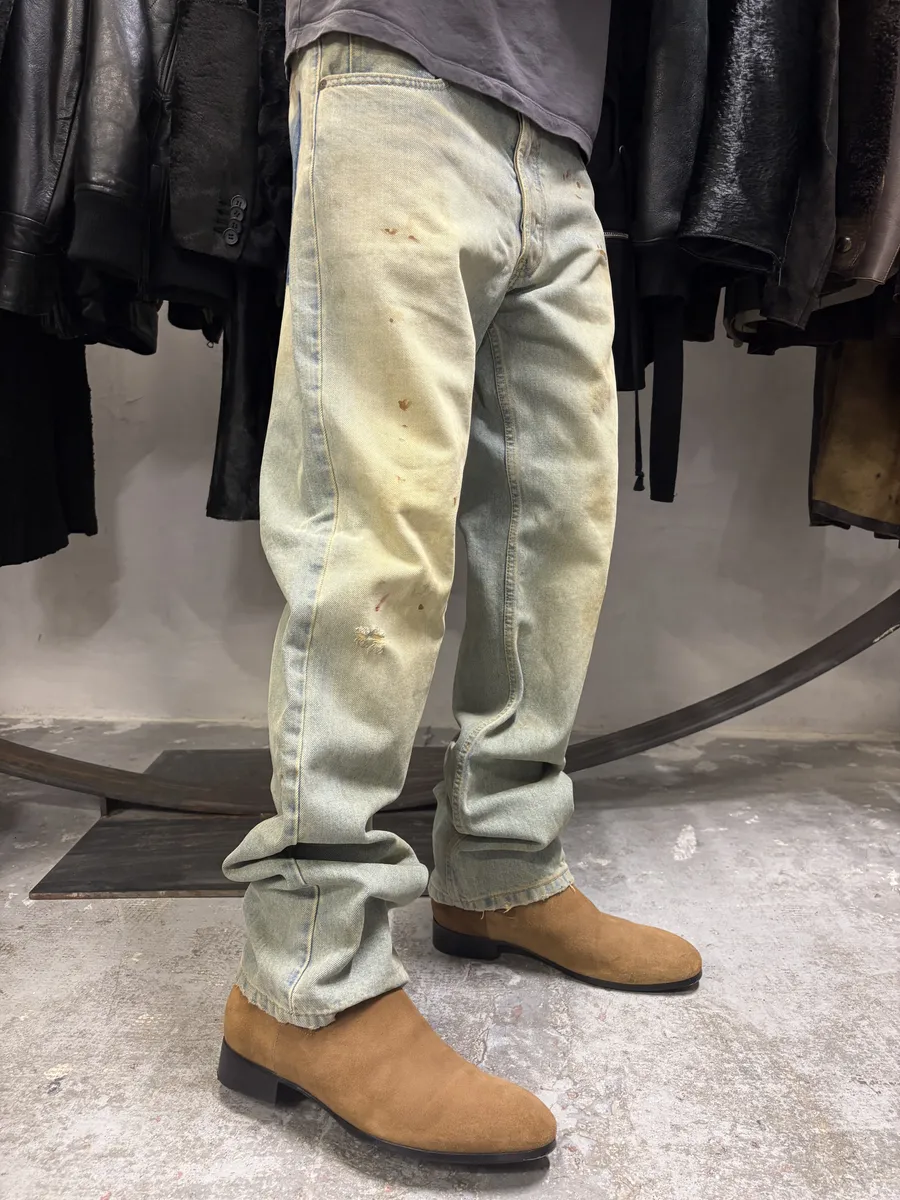 SS2022 Maison Margiela Dirty Faded Denim Jeans - Image 2
