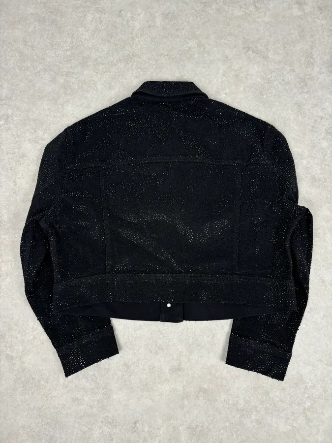 SS2023 Emporio Armani Black Denim Multi-Pocket Denim Jacket - Image 6