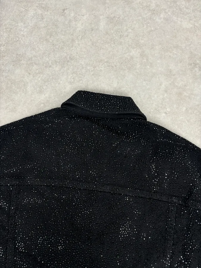 SS2023 Emporio Armani Black Denim Multi-Pocket Denim Jacket - Image 7