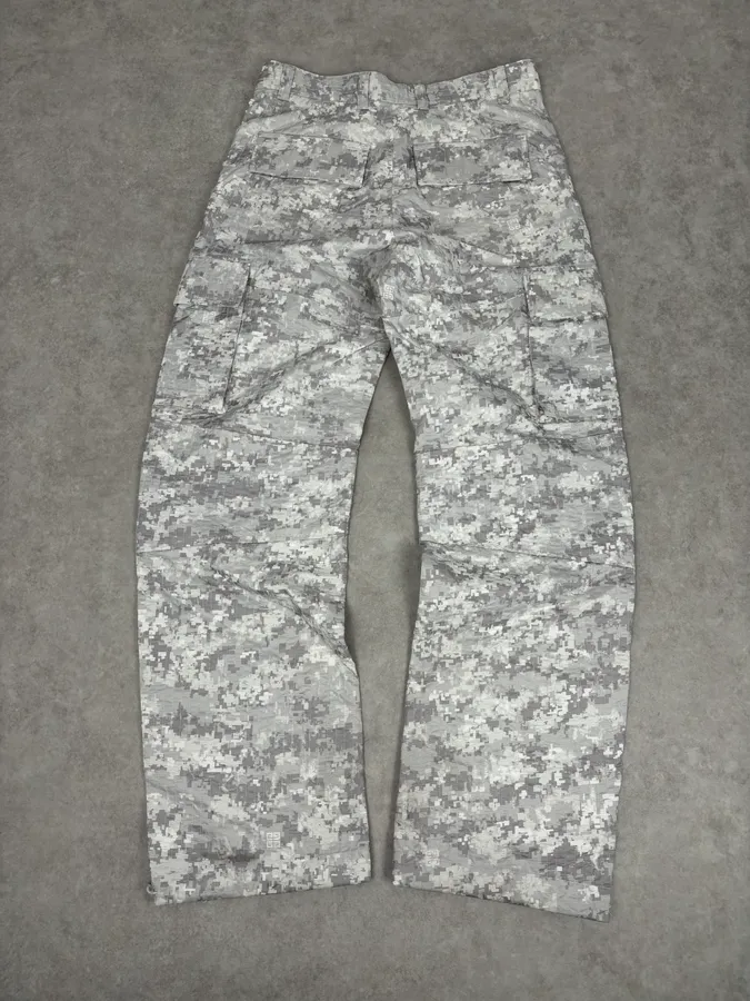 SS2023 Givenchy Camo White Distressed Cargo Pants - Image 7