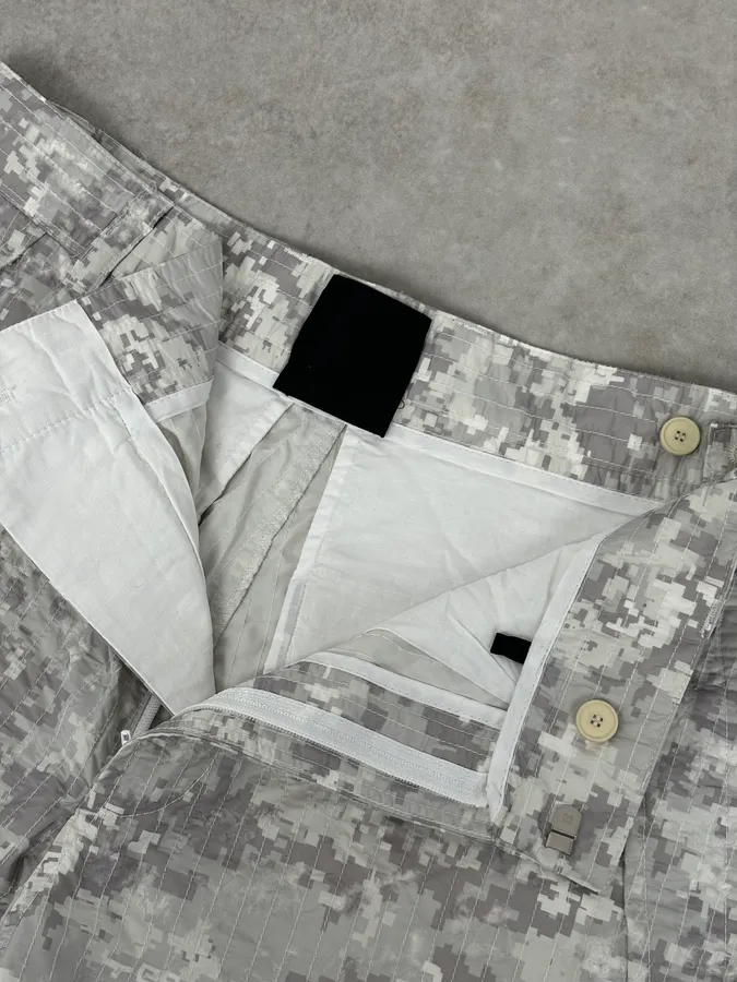 SS2023 Givenchy Camo White Distressed Cargo Pants - Image 9