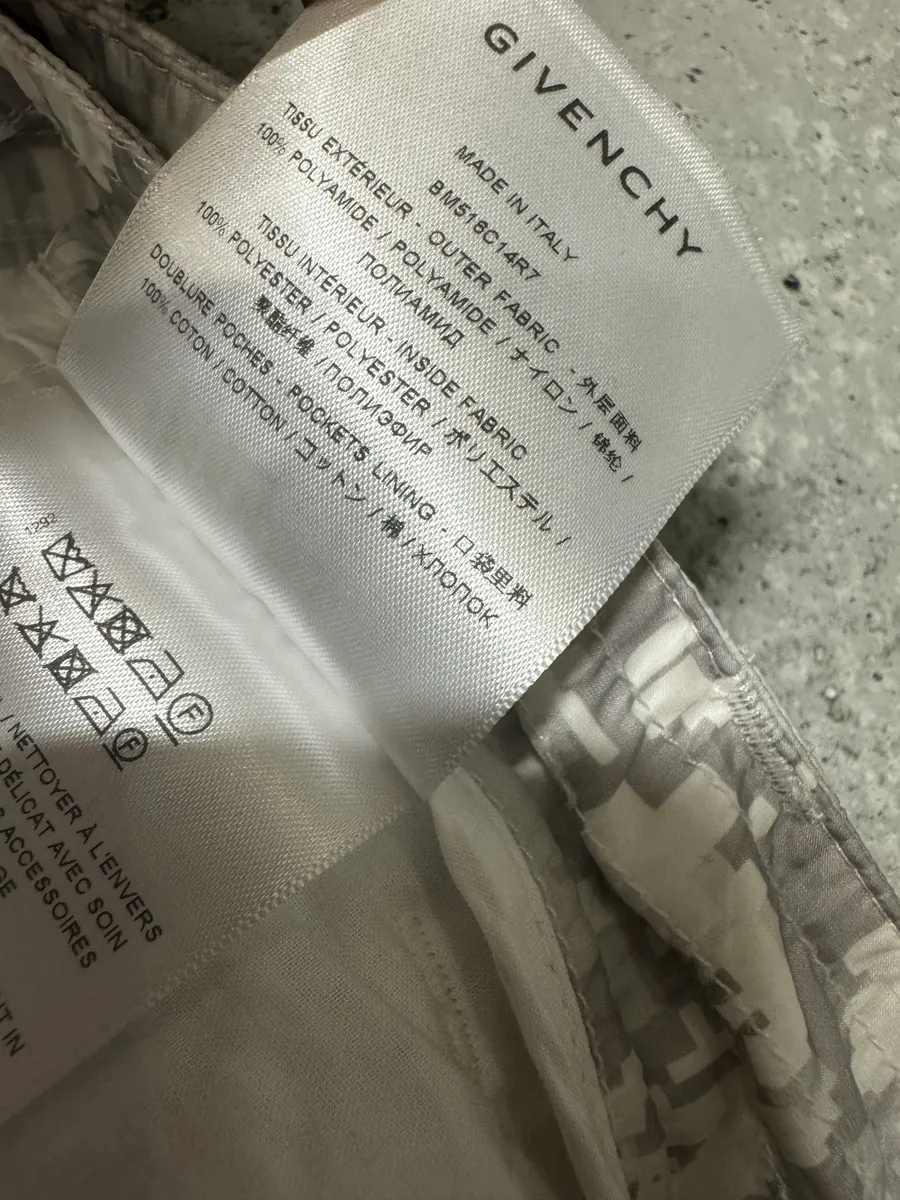 SS2023 Givenchy Camo White Distressed Cargo Pants - Image 9