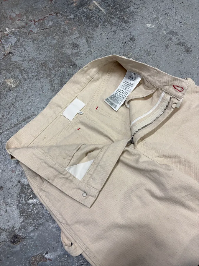 SS2023 Maison Margiela Beige Carpenter Signature Pants - Image 8