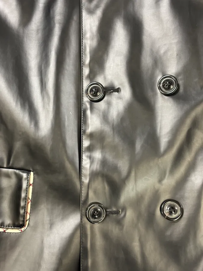 SS2023 Maison Margiela Coated Black Trench Jacket - Image 10