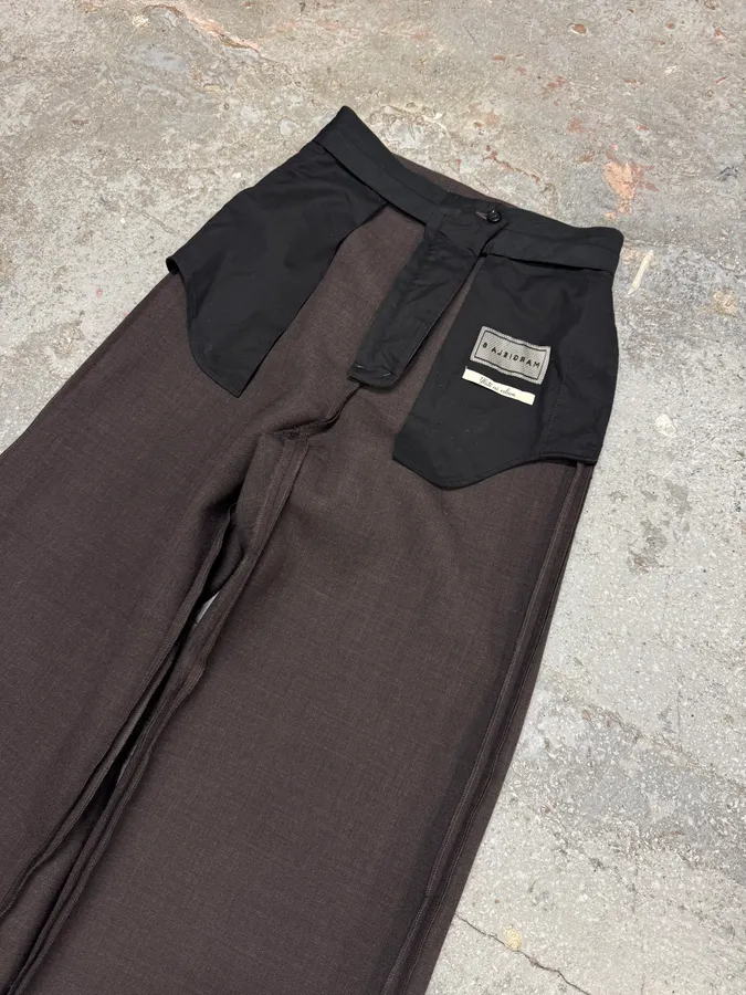 SS2023 Maison Margiela MM6 Reversed Effect Black Cozy Pants - Image 7