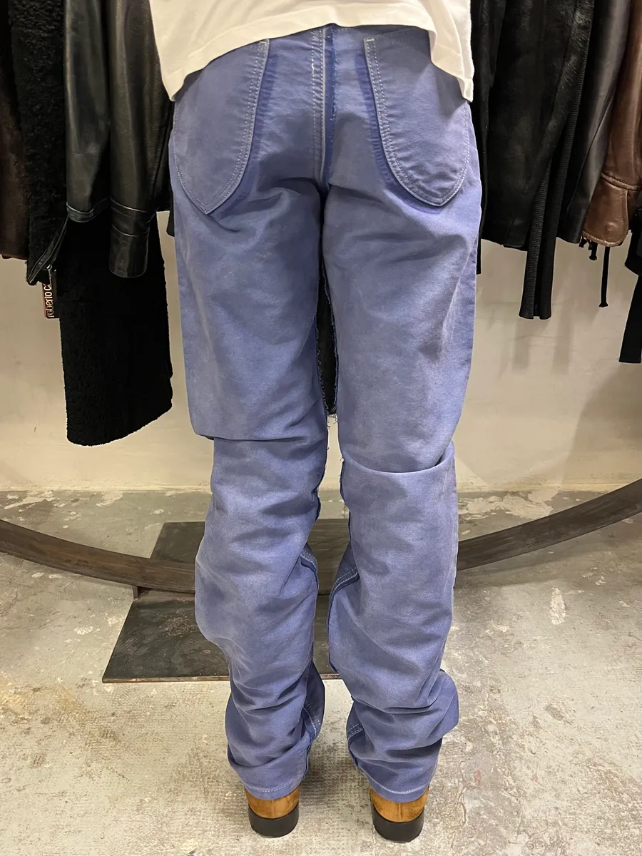 SS2023 Maison Margiela Soft Destructured Pant Blue - Image 4