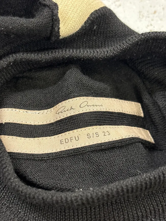 SS2023 Rick Owens Wool Long Sweater - Image 7