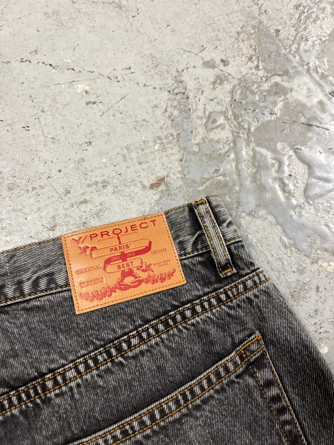 SS2023 Y/Project Cow-Boy Brut Grey Astro Denim Jeans - Image 10
