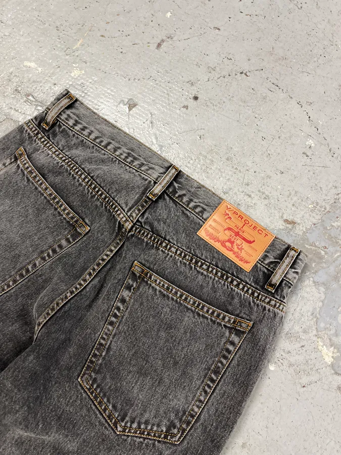 SS2023 Y/Project Cow-Boy Brut Grey Astro Denim Jeans - Image 9
