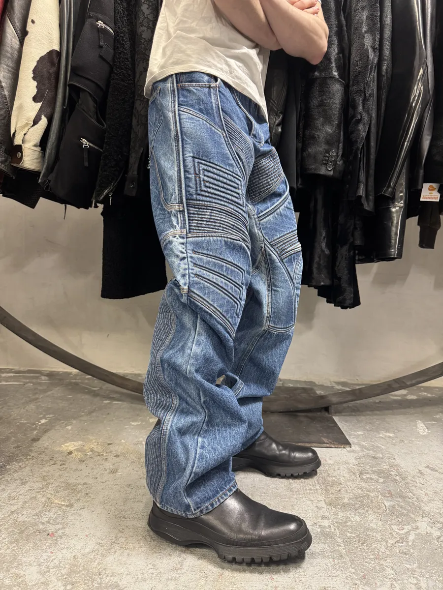 SS2024 Acne studios Blue Biker Piker Denim Jeans - Image 2