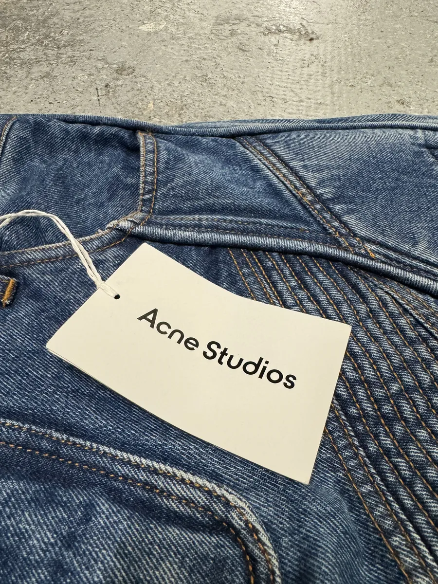 SS2024 Acne studios Blue Biker Piker Denim Jeans - Image 8