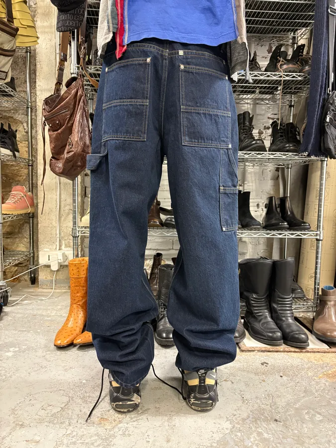 SS2024 Givenchy 4G Cargo Denim Brut Carpenter Jeans - Image 4