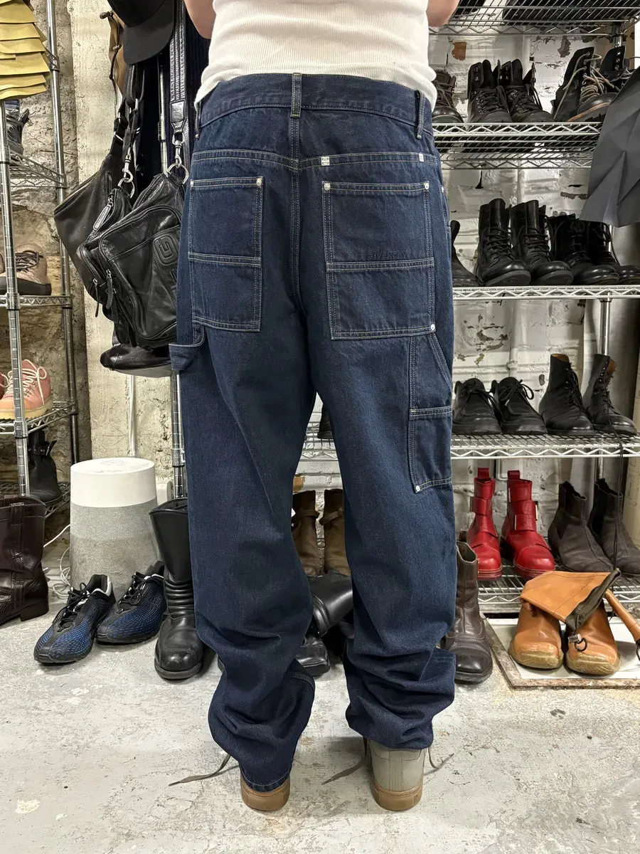 SS2024 Givenchy 4G Cargo Denim Brut Carpenter Jeans - Image 3