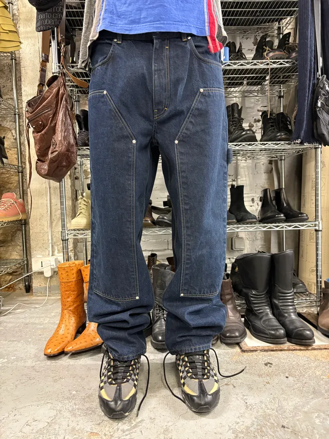 SS2024 Givenchy 4G Cargo Denim Brut Carpenter Jeans - Image 2