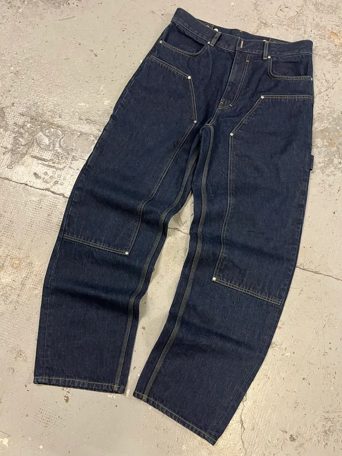SS2024 Givenchy 4G Cargo Denim Brut Carpenter Jeans - Image 5