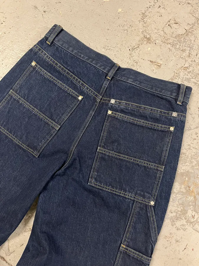 SS2024 Givenchy 4G Cargo Denim Brut Carpenter Jeans - Image 8