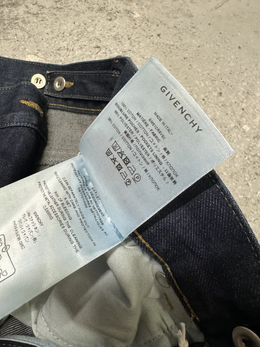SS2024 Givenchy 4G Cargo Denim Brut Carpenter Jeans - Image 12