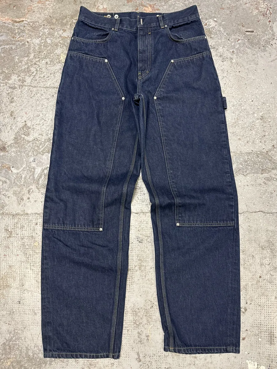 SS2024 Givenchy 4G Cargo Denim Brut Carpenter Jeans - Image 4