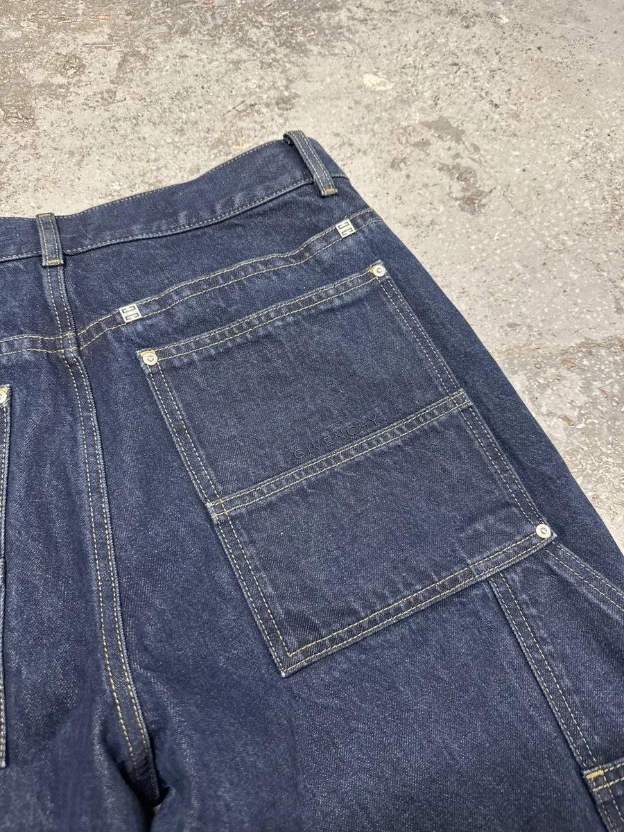 SS2024 Givenchy 4G Cargo Denim Brut Carpenter Jeans - Image 8