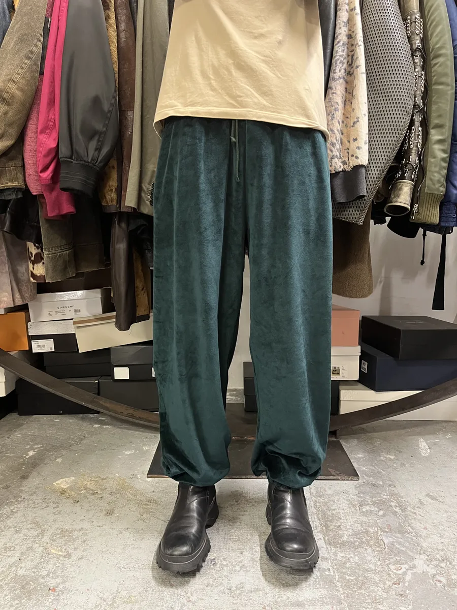 SS2024 Givenchy Sample Dark Green Velvet Pants by Matthew Williams - Image 4