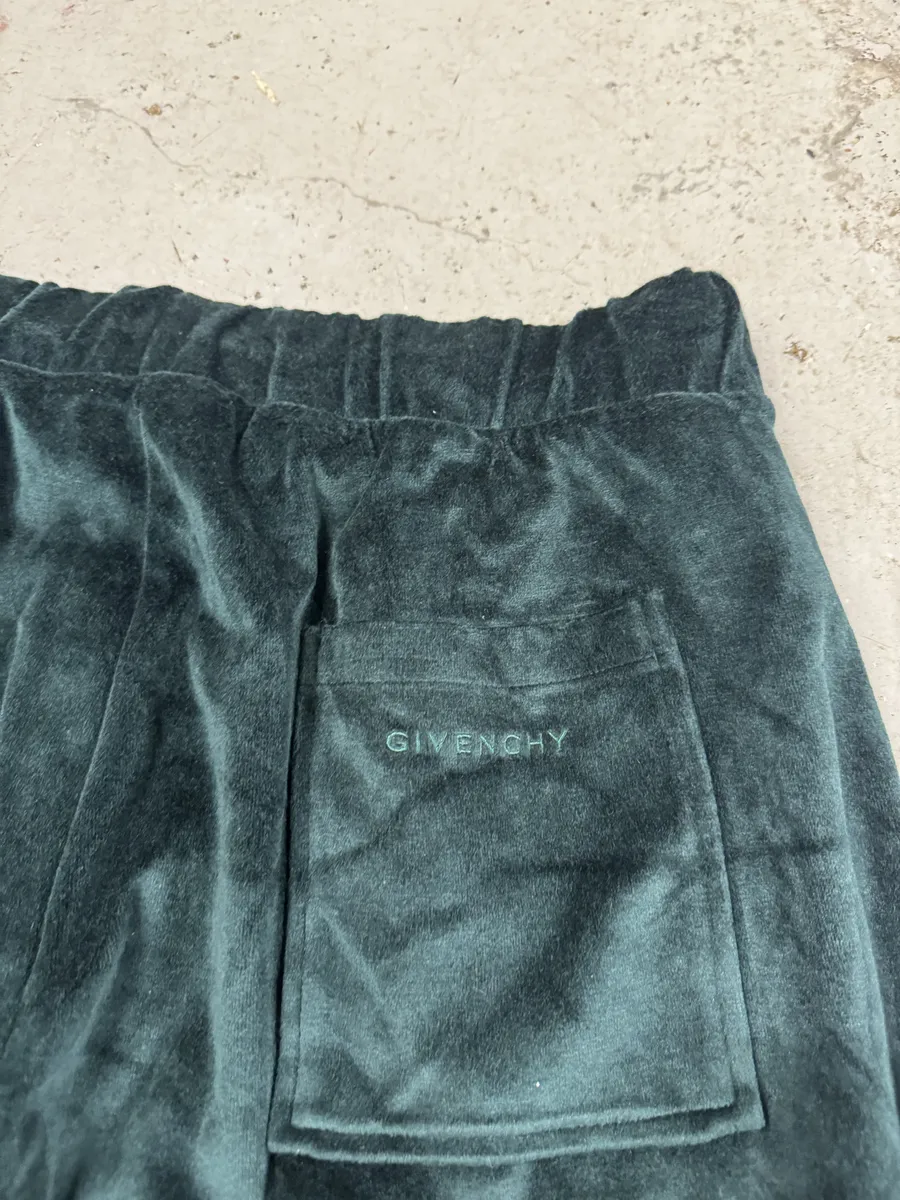 SS2024 Givenchy Sample Dark Green Velvet Pants by Matthew Williams - Image 6
