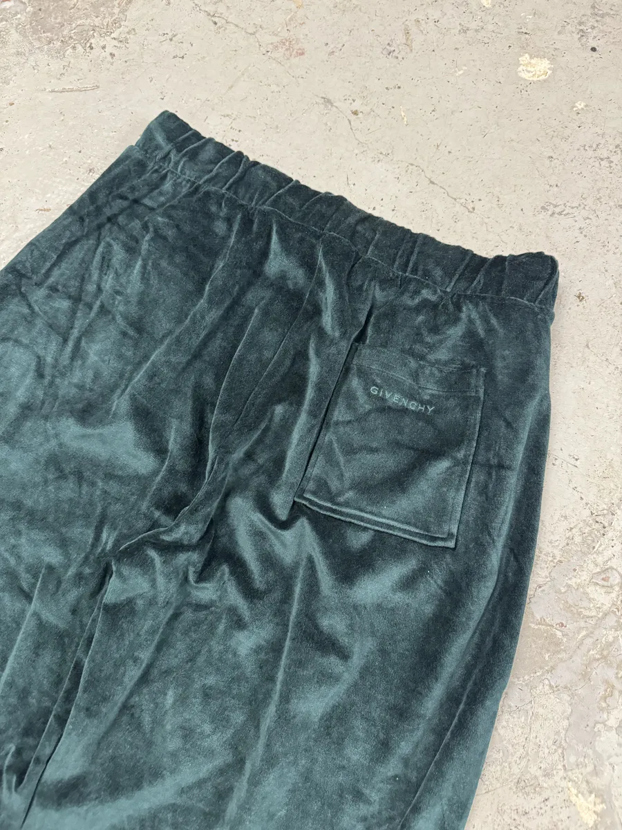 SS2024 Givenchy Sample Dark Green Velvet Pants by Matthew Williams - Image 7