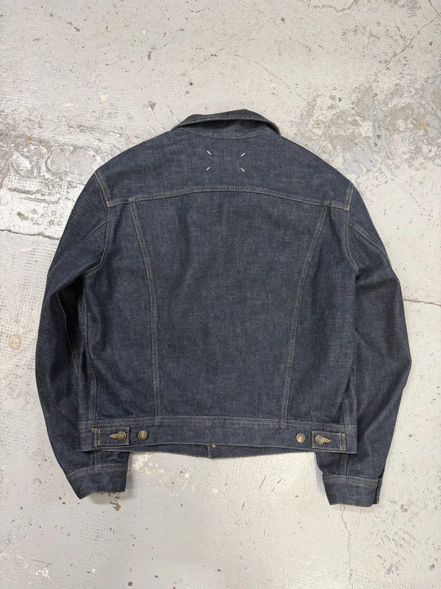 SS2024 Maison Margiela Navy Brut Denim Signature Jacket - Image 4