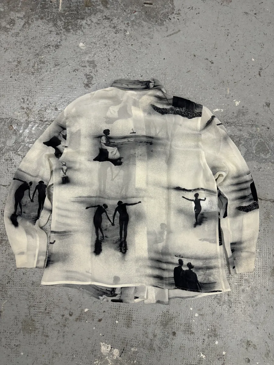SS2025 Moschino Beach Photography White Shirt - Image 2
