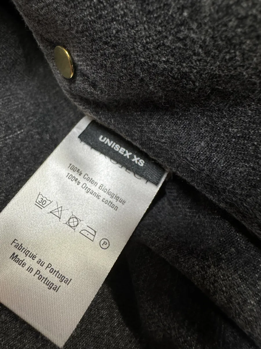 SS2025 Y/Project Grey Denim Layered Buttoned Shirt - Image 7