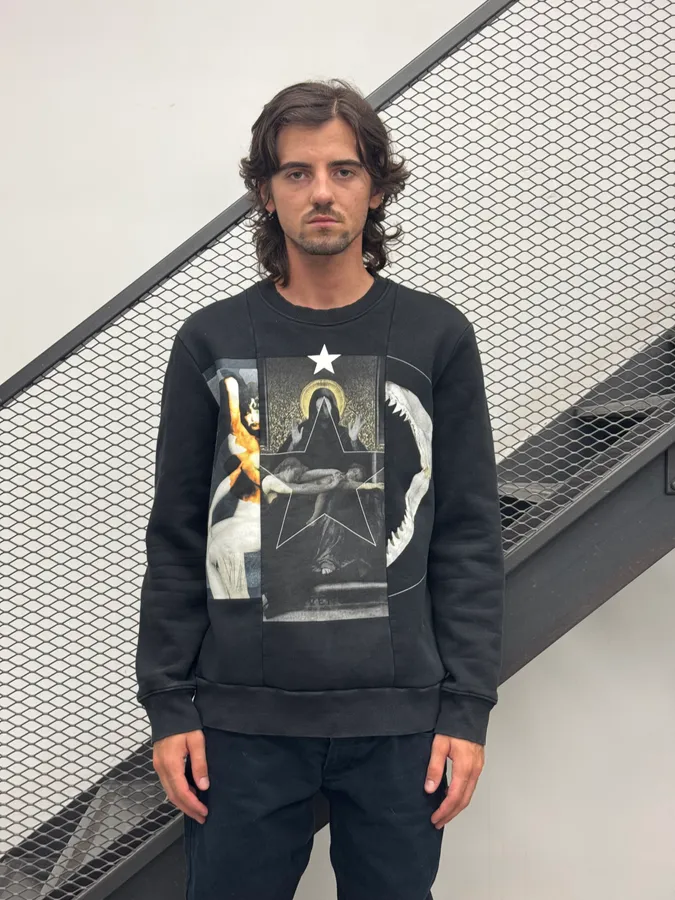 SS2105 Givenchy Black Star Conspiracy Sweater by Riccardo Tisci - Image 2