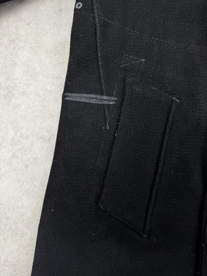 Stone Island Black Classy Caban Wool Jacket - Image 12