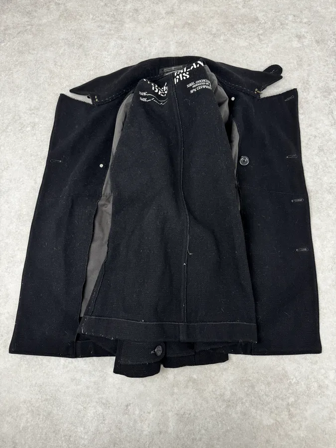 Stone Island Black Classy Caban Wool Jacket - Image 9