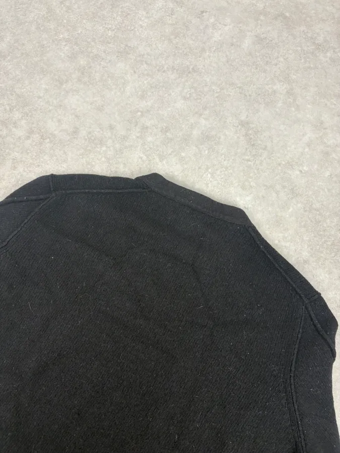 Stone Island Black Wool Minimalist Sweater - Image 7
